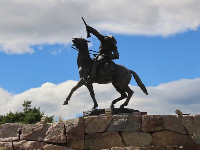 Statue of Buffalo Bill Cody at the Buffalo Bill Center of the West. Photo by Judy Beth Morris